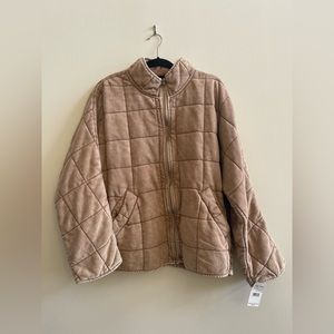 NWT Free People Dolman Quilted Knit Jacket